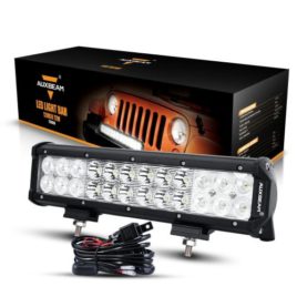 Auxbeam 12-Inch 72W CREE LED Spot/Flood Light Bar With Wiring Harness