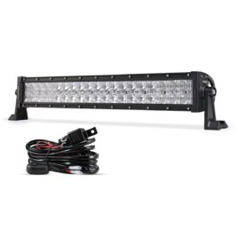 Auxbeam 22-Inch 120W CREE LED Spot/Flood Light Bar With Wiring Harness 