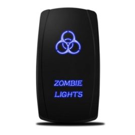 MICTUNING 20A 12V Blue LED Rocker Switch – Zombie Lights
