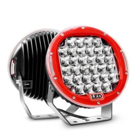 Nilight 9-Inch 96W Red Round Spot LED Light (Pair)