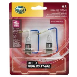 HELLA 130W H3 12V High Wattage Bulb (Twin Pack)