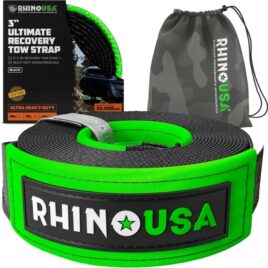 Rhino USA Recovery Tow Strap 3″ x 30′ Tow Strap