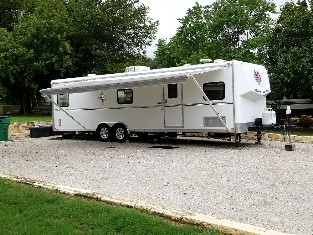 My 28' Forest River Work & Play Toy Hauler Camper