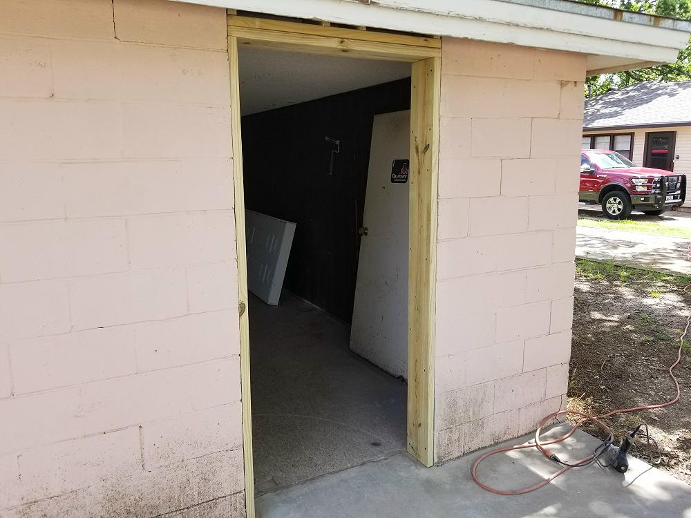 Building a rough in for a door