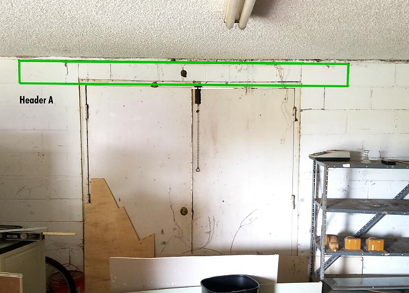 Proposed header location