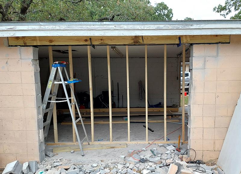 Adding more 2x8's to the header