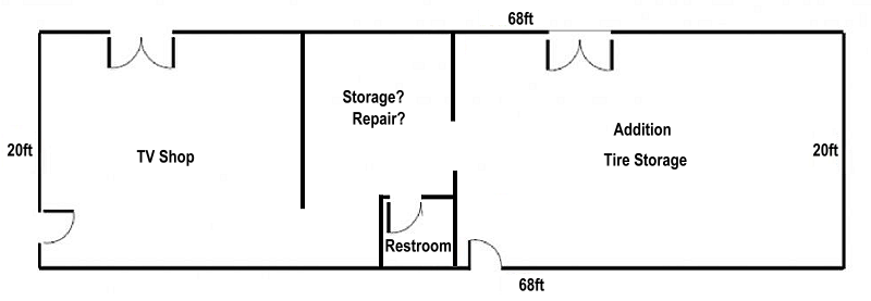 Initial building layout